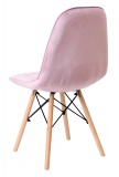 Krzesło aksamitne K-LYON VELVET różowe