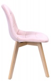Krzesło aksamitne K-AUSTIN VELVET dsw różowe
