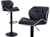 Krzesło barowe GRAPPO BLACK czarne