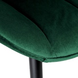 Krzesło aksamitne SHELBY Velvet Ciemnozielony