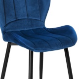 Krzesło aksamitne SHELBY Velvet Granatowy