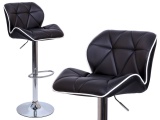 Krzesło barowe ROSSI czarne
