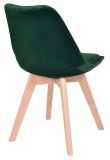 Krzesło welurowe K-NANTES VELVET DSW zielone
