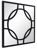 Lustro kwadratowe 45cm Tiffany czarne