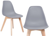 Krzesło nowoczesne K-ASTI DSW szare