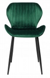 Krzesło aksamitne DALLAS Velvet Ciemno-Zielone