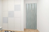 Drzwi harmonijkowe 005S-61-90 beton mat 90 cm