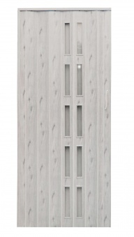 Drzwi harmonijkowe 005S-62-80 dąb alaska mat 80 cm