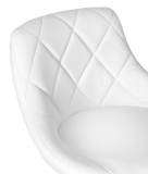 Krzesło barowe CYDRO BLACK białe