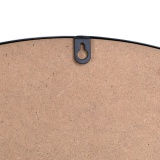 Lustro ścienne loftowe Sander 80 cm czarne