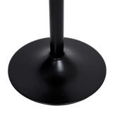 Krzesło barowe GORDON BLACK aksamitne ciemnozielone VELVET