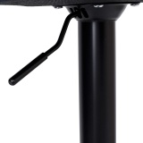 Krzesło barowe GORDON BLACK aksamitne ciemnozielone VELVET