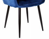 Krzesło aksamitne NEVADA Velvet Granatowe