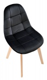 Krzesło aksamitne K-AUSTIN VELVET dsw czarne