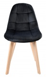 Krzesło aksamitne K-AUSTIN VELVET dsw czarne
