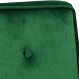 Fotel retro ONTARIO PLUS VELVET ciemno-zielony