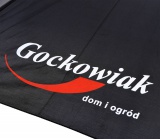 Parasol z logo Gockowiak czarny