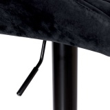 Krzesło barowe GRAPPO BLACK czarne VELVET