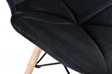 Krzesło aksamitne MURET VELVET DSW czarne