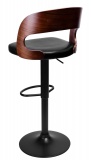 Krzesło barowe PORTLAND czarne