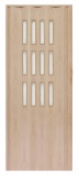 Drzwi harmonijkowe 001S-50-90 dąb sonoma mat 90 cm