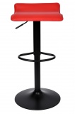 Krzesło barowe PORTI BLACK czerwony