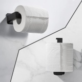 Uchwyt na papier toaletowy YUNAK czarny