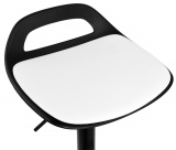 Krzesło barowe DEVON czarno-biały