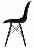 Krzesło loftowe PARIS BLACK czarne