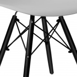 Krzesło loftowe PARIS BLACK szare