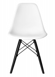 Krzesło loftowe MILANO BLACK białe