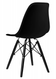 Krzesło loftowe MILANO BLACK czarne