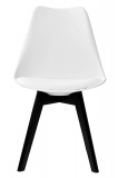 Krzesło loftowe K-NANTES BLACK DSW białe