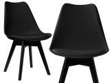 Krzesło loftowe K-NANTES BLACK DSW czarne
