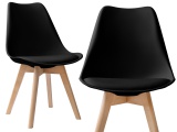 Krzesło skandynawskie K-NANTES DSW czarne