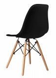 Komplet krzeseł MILANO 4 sztuki czarny