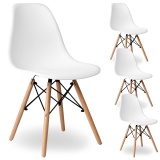 Komplet krzeseł MILANO 4 sztuki biały