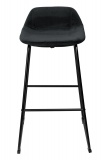 Krzesło barowe SLIGO aksamitne czarne VELVET