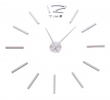 Zegar ścienny Diy Apis 65-120 cm srebny 3D