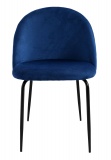 Krzesło aksamitne FARGO Velvet Granatowe