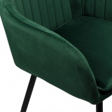 Krzesło aksamitne SEVILLA velvet ciemnozielone