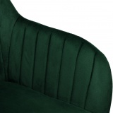 Krzesło aksamitne SEVILLA velvet ciemnozielone