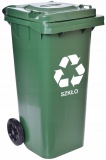 Pojemnik na odpady 120L kosz zielony