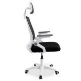 Fotel biurowy MARKUS biało-czarny