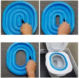 Nakładka na toaletę dla kota NILS niebieska kuweta