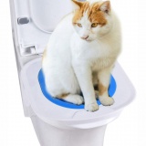 Nakładka na toaletę dla kota NILS niebieska kuweta