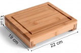 Deska bambusowa do serów WARNA z nożami 22 cm