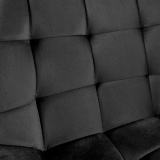 Krzesło NORMAN czarne velvet