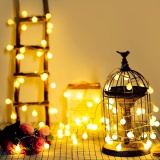 Lampki świąteczne choinkowe LED BUBBLE ciepła biel 50 lampek
