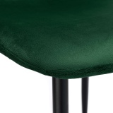Krzesło aksamitne DOVER VELVET ciemnozielone